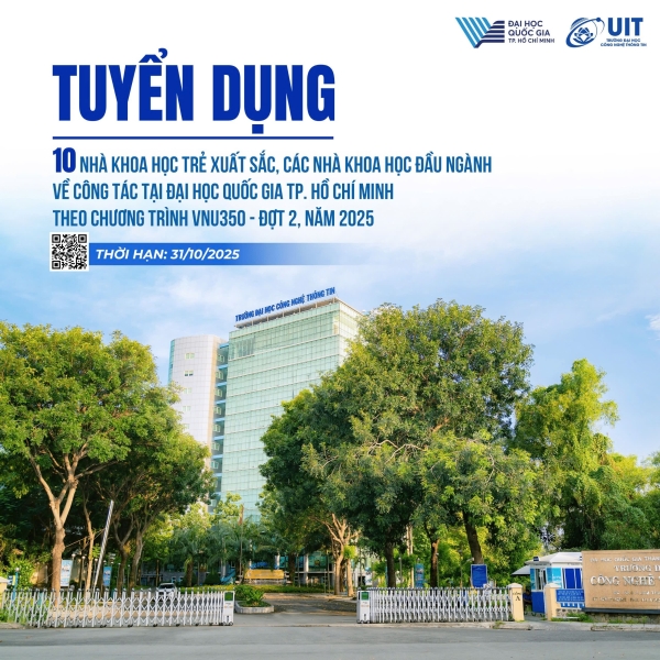 Thông báo tuyển dụng VNU350 đợt 2, năm 2025