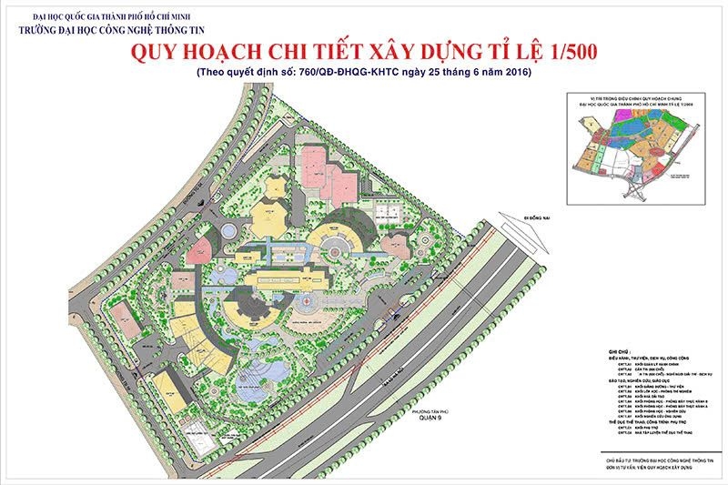 Thông tin quy hoạch trường ĐH CNTT - ĐHQG-HCM