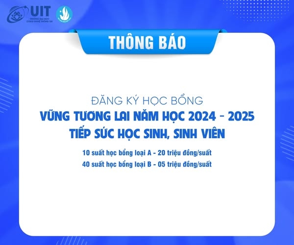 Học bổng vững tương lai năm học 2024 - 2025 - Tiếp sức học sinh, sinh viên