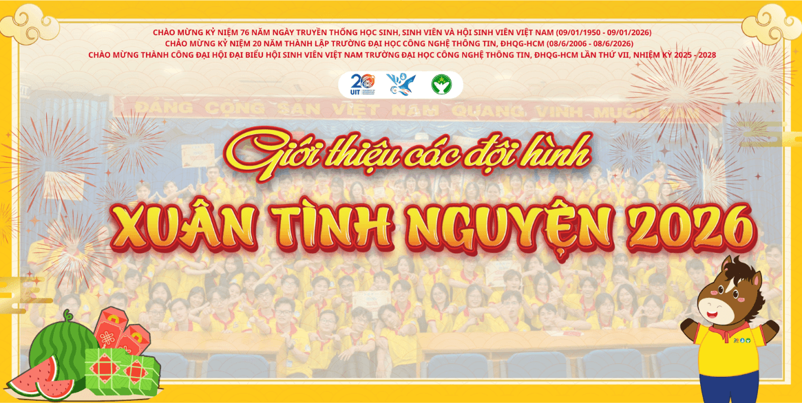 Giới thiệu các đội hình Xuân Tình Nguyện 2026 của UIT