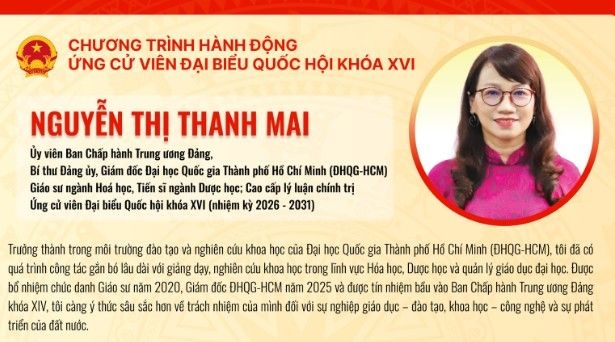 Giám đốc Đại học Quốc gia TP. Hồ Chí Minh ứng cử Đại biểu Quốc hội khóa XVI