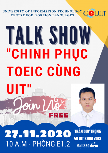 Talk show: Kinh nghiệm chinh phục TOEIC