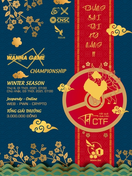 Cuộc thi CTF WannaGame Championship Winter Season 2020