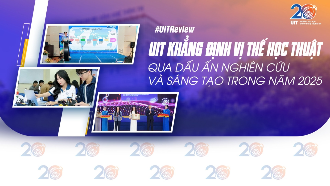 UIT KHẲNG ĐỊNH VỊ THẾ HỌC THUẬT QUA DẤU ẤN NGHIÊN CỨU VÀ SÁNG TẠO TRONG NĂM 2025 