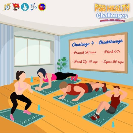 PSB Health Challenges bắt đầu thử thách 4 - Breakthrough