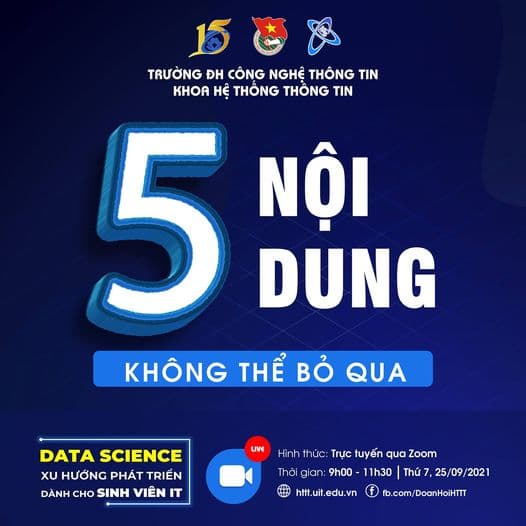 5 NỘI DUNG CỦA CHƯƠNG TRÌNH WEBINAR DATA SCIENCE 