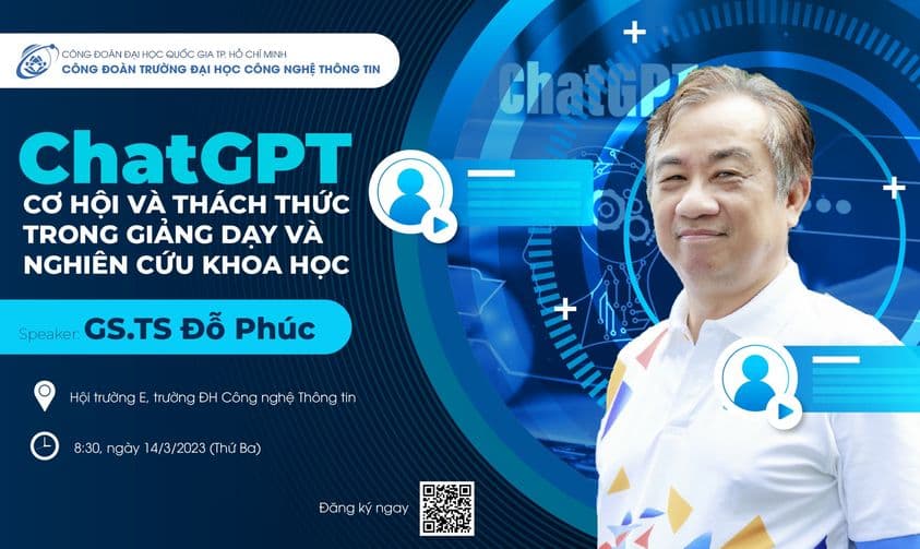 Talkshow "Chat GPT: Cơ hội và thách thức trong giảng dạy và nghiên cứu khoa học"