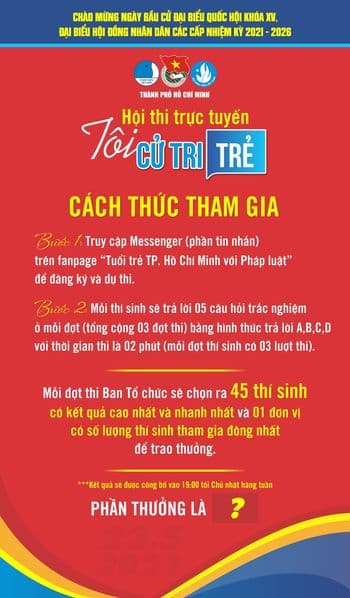 HỘI THI TRỰC TUYẾN "TÔI - CỬ TRI TRẺ" TP. HỒ CHÍ MINH