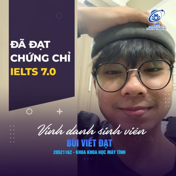 [UIT - You are the best] - Vinh danh sinh viên đã xuất sắc đạt chứng chỉ IELTS 7.0