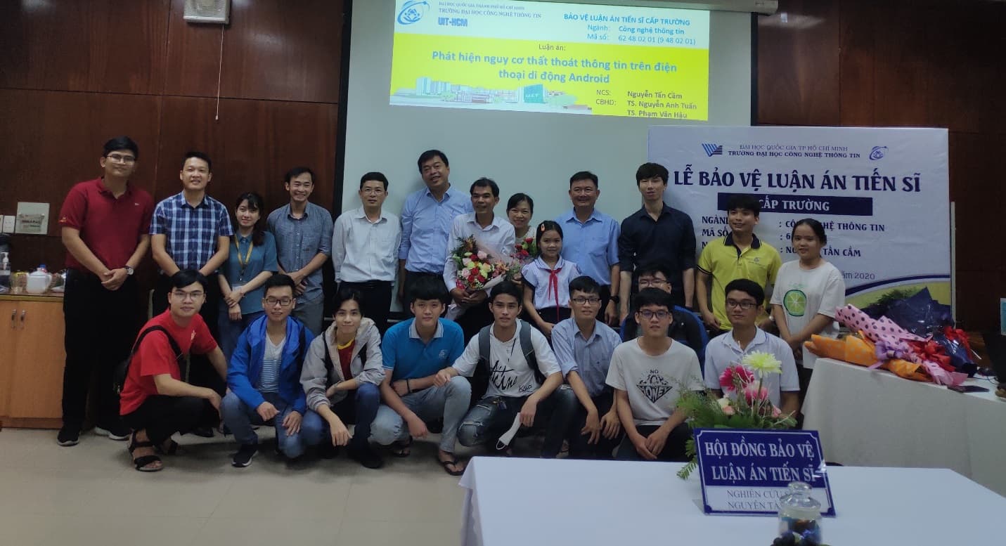 Trường Đại học Công nghệ Thông tin tổ chức buổi bảo vệ luận án Tiến sỹ  ngành công nghệ Thông tin