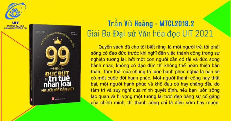 Bài viết đạt giải cuộc thi “Đại sứ Văn hóa đọc UIT” năm 2021 của thí sinh Trần Vũ Hoàng.