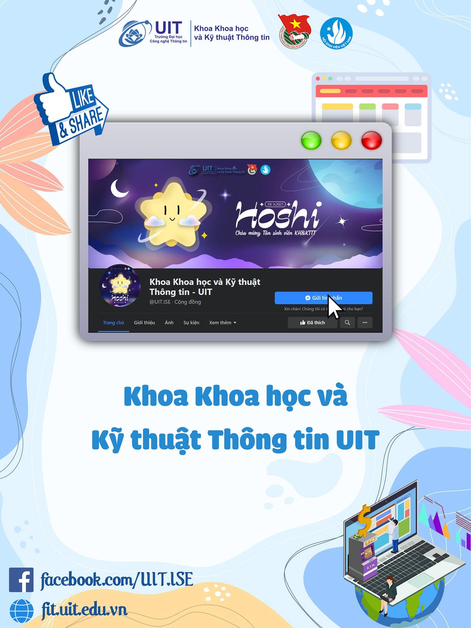 Giới thiệu các kênh truyền thông của trường và khoa Khoa học và Kỹ thuật thông tin