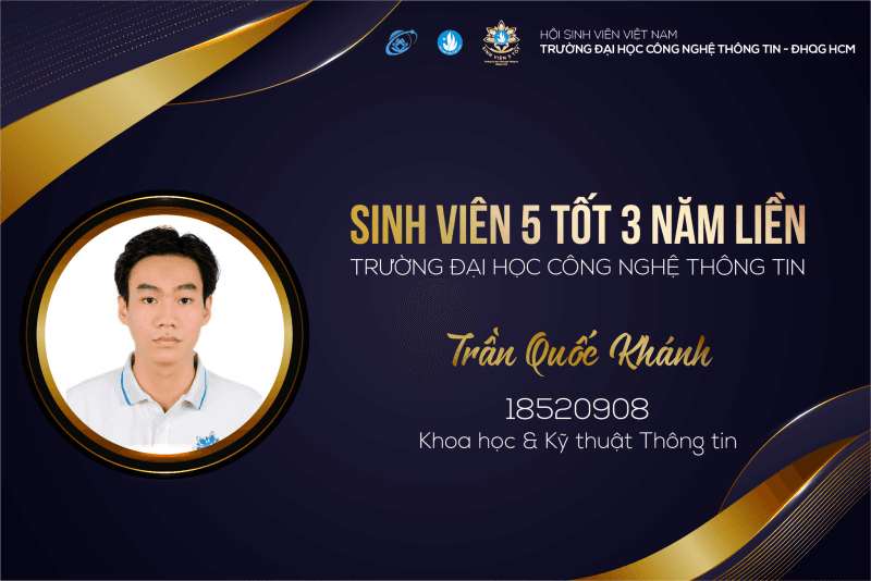 Xin chúc mừng 5 tấm gương Sinh viên 5 Tốt ba năm liền và 1 tấm gương Sinh viên 5 Tốt 4 năm liền 