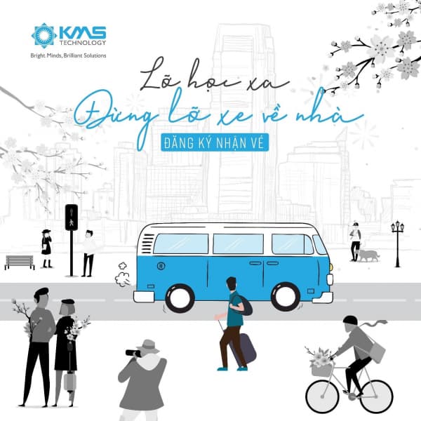 Công ty KMS Technology hỗ trợ vé xe về quê cho sinh viên