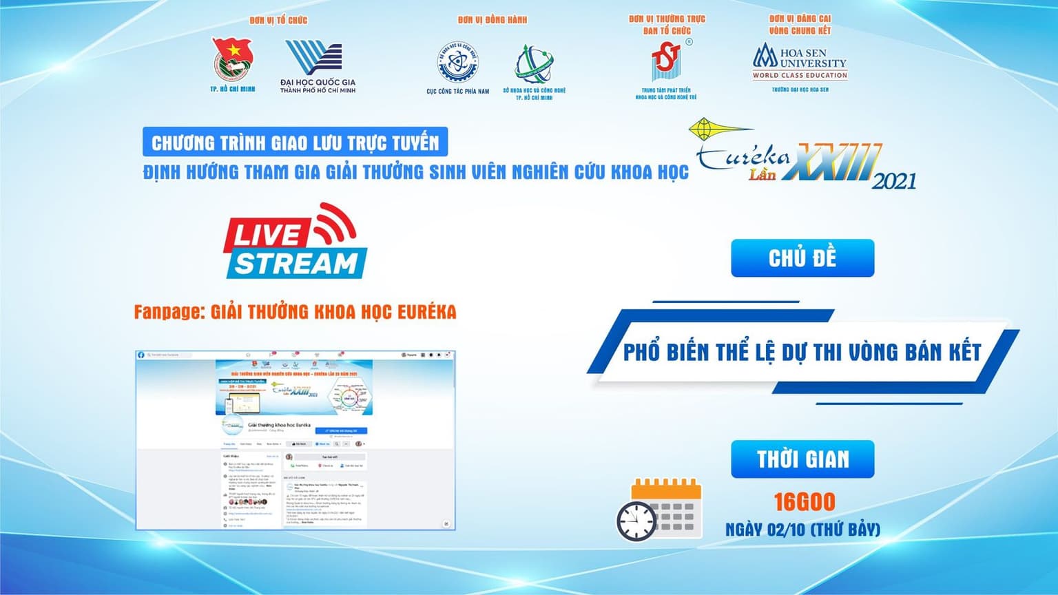 Phổ biến thể lệ vòng bán kết của giải thưởng và cuộc thi bình chọn poster 