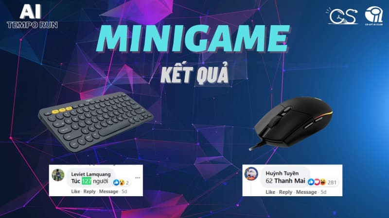 CÔNG BỐ KẾT QUẢ MINIGAME AI TEMPO RUN 