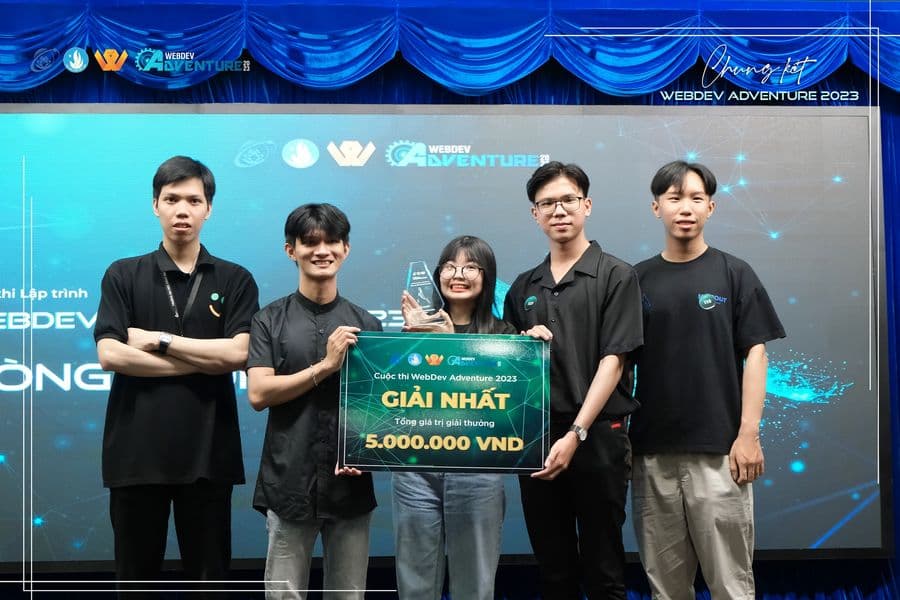 Chúc mừng Tân Quán quân - Á quân - Quý quân cuộc thi Webdev Adventure 2023