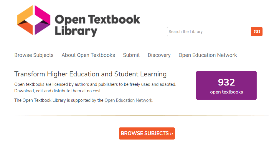 Cơ sở dữ liệu truy cập mở “Open Textbook Library”