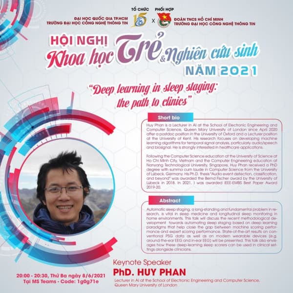 Bật mí 2 khách mời Hội nghị khoa học trẻ và Nghiên cứu sinh 2021
