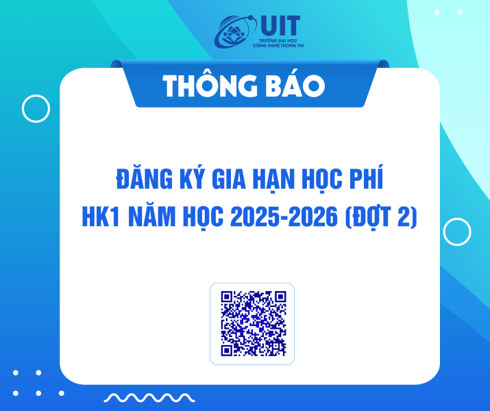 Thông báo đăng ký gia hạn học phí HK1 năm học 2025-2026 (Đợt 2)