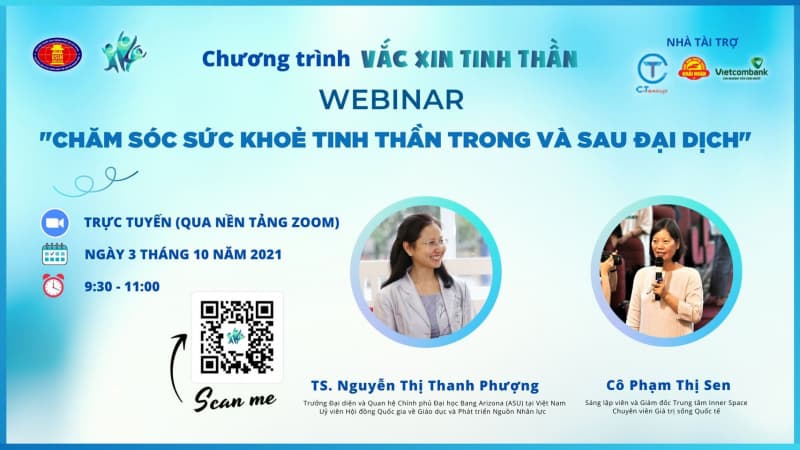 MỜI THAM GIA WEBINAR SỐ 4: “CHĂM SÓC SỨC KHỎE TINH THẦN TRONG VÀ SAU ĐẠI DỊCH”