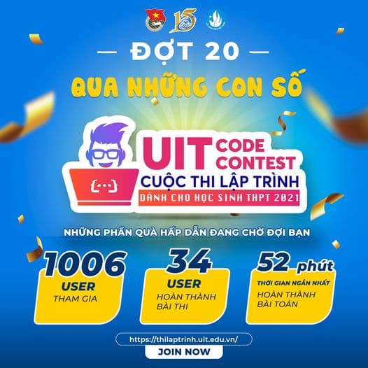 UIT Code Contest đợt 20 qua những con số