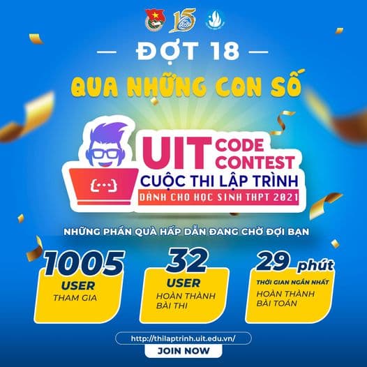 UIT CODE CONTEST ĐỢT 18 QUA NHỮNG CON SỐ