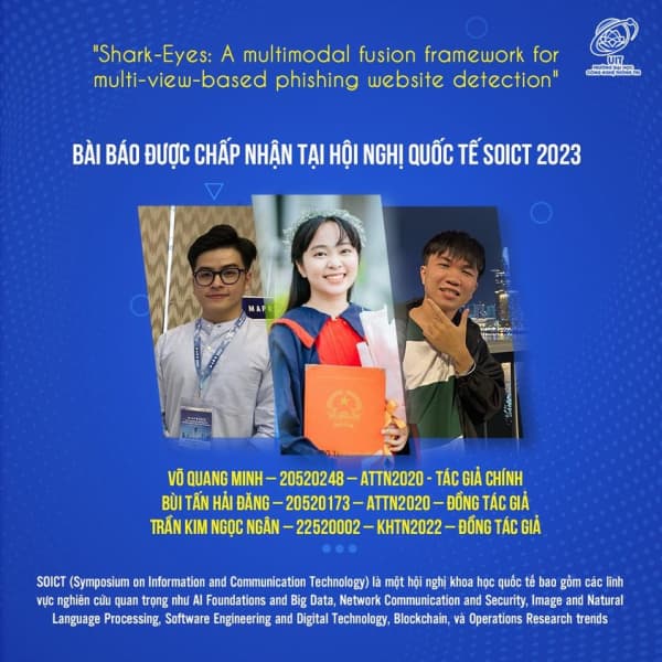 Sinh viên có bài báo khoa học được đăng tại Hội nghị Quốc tế SOICT 2023