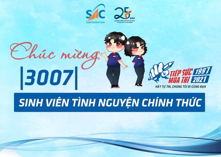 CÔNG BỐ DANH SÁCH SINH VIÊN TÌNH NGUYỆN CHƯƠNG TRÌNH TIẾP SỨC MÙA THI TP.HCM NĂM 2021 
