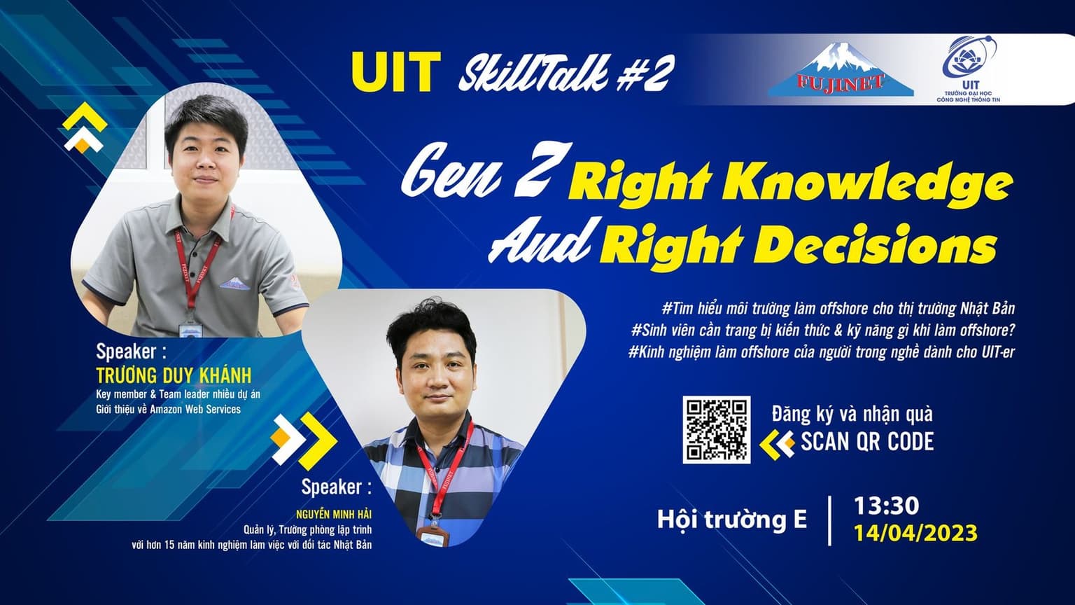  UIT SkillTalk 2023 quay trở lại với chủ đề “GenZ - Right Knowledge And Right Decisions” 