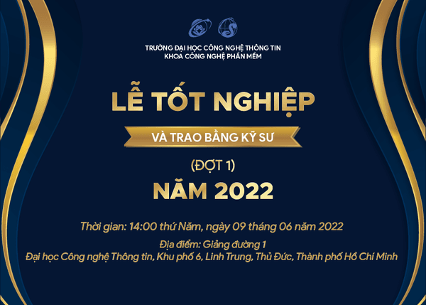  Lễ tốt nghiệp đợt 1 năm 2022 khoa Công nghệ Phần mềm
