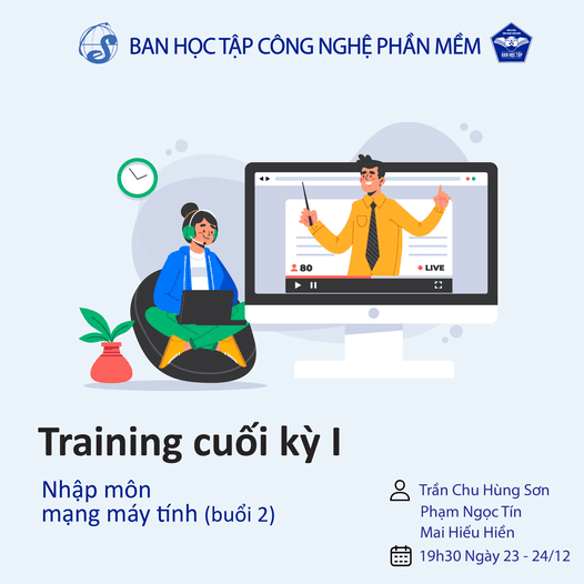 Nhắc nhở Training - Nhập môn mạng máy tính (buổi 2)