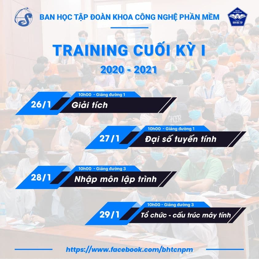 THÔNG BÁO TRAINING K15 - CUỐI KỲ