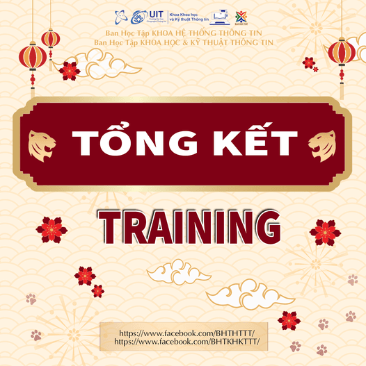 [BHT CNPM] Tổng kết chuỗi hoạt động training