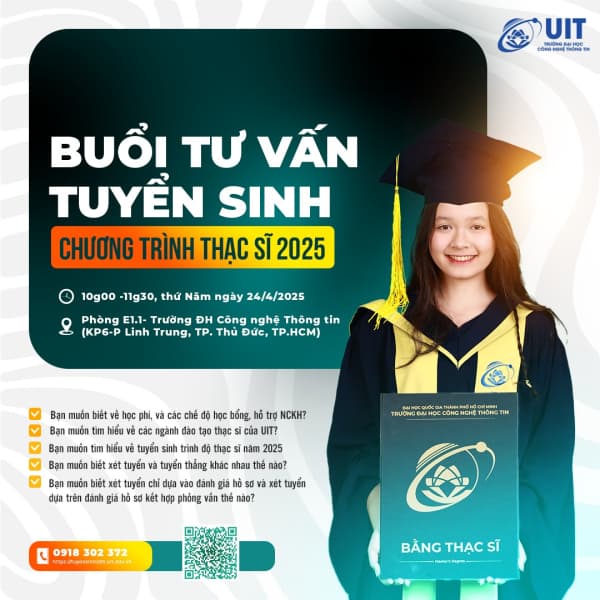 Buổi tư vấn tuyển sinh Thạc sĩ UIT 2025