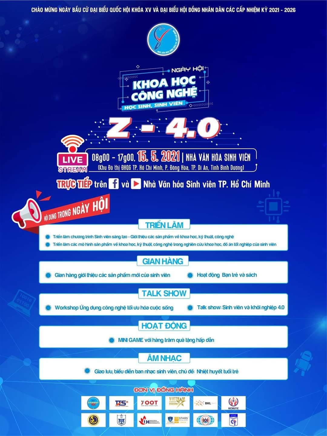 NGÀY HỘI KHOA HỌC CÔNG NGHỆ HỌC SINH SINH VIÊN | CHỦ ĐỀ: Z 4.0 