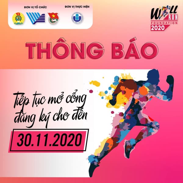 Tiếp tục mở cổng đăng ký VNU Will Run 2020