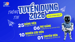 [TCHC] 199/TB-ĐHCNTT - Thông báo tuyển dụng nhân sự đợt 1, năm 2026