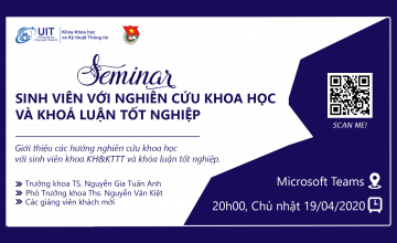 Seminar "Sinh viên với nghiên cứu khoa học và khóa luận tốt nghiệp"