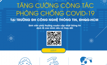 Thông báo Về việc tăng cường công tác phòng, chống dịch Covid-19 tại Trường Đại học Công nghệ Thông tin, ĐHQG-HCM