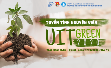 Tuyển tình nguyện viện chương trình UIT Green 2020