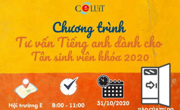 Chương trình tư vấn tiếng anh dành cho tân sinh viên 2020