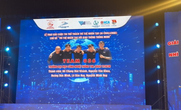 Nhóm sinh viên UIT đạt giải Nhì cuộc thi thử thách Trí Tuệ Nhân tạo (Al - Challenge)