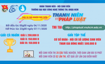 Cuộc thi trực tuyến “Thanh niên với pháp luật”