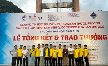 Sinh viên trường UIT đạt thành tích cao tại Kỳ thi  Olympic Tin học Sinh viên Việt Nam lần thứ 29 