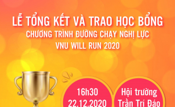 LỄ TỔNG KẾT VNU WILL RUN 2020
