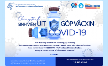 Sinh viên trường Đại học Công nghệ Thông tin góp hơn 13.500.000 vào quỹ Vắcxin Covid-19.