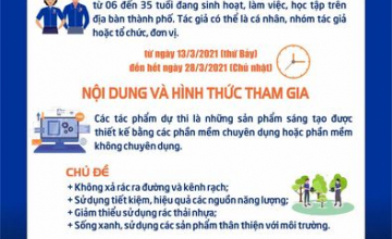 Hội thi thiết kế sản phẩm tuyên truyền hưởng ứng Chiến dịch Giờ Trái đất năm 2021 