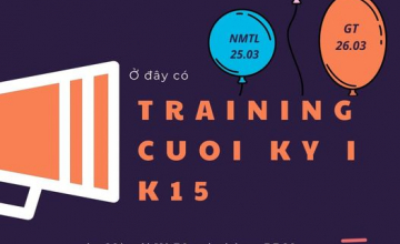 Chuỗi training cuối kỳ khoa Hệ thống Thông tin