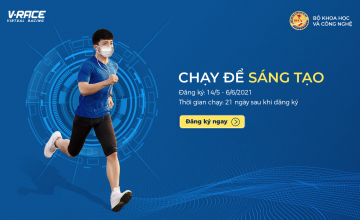  GIẢI CHẠY V-RACE 17 - CHẠY ĐỂ SÁNG TẠO - BỘ KHOA HỌC CÔNG NGHỆ